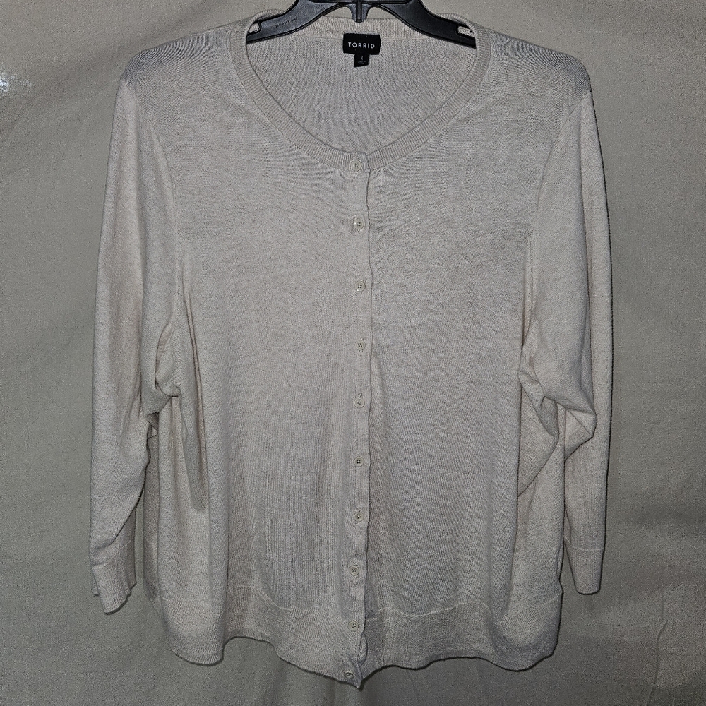 Torrid Women's Soft Cream Cardigan